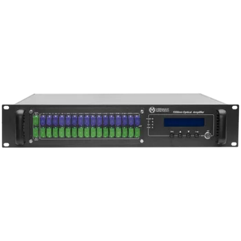 Оптический усилитель VERMAX для сетей КТВ, 2 входа, 32*20dBm выхода, WDM фильтр PON